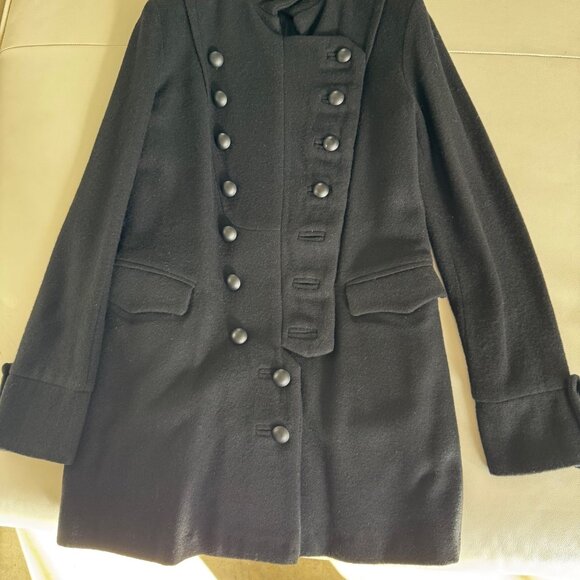 Brand New, never worn, Lerario Beatriz Black Wool Coat!!!! - Picture 2 of 16